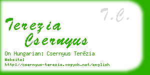 terezia csernyus business card